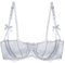 Reggiseno a Balconcino in Pizzo a Rete Sheer Push Up Plus Size Sexy 1/2 Tazze Ferretto Reggiseni sfoderati Reggiseno per Tutti i Giorni
