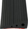 Rampa de umbral de puerta, 2,5 x 6,5 x 100 cm, umbral de transición autoadhesiva, rampa de goma para silla de ruedas, cochecito, andador, puertas o baño, color negro