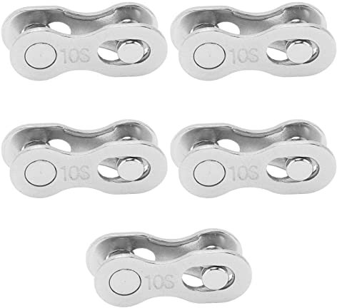 HAOHIZE Maglia mancante per bicicletta, 5 paia Maglia mancante per bicicletta Maglie catena a sgancio rapido in acciaio antiruggine per una facile installazione, utile e leggera (10 velocità)