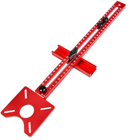 4 in 1 Router Milling Groove Bracket,Router Circle Cutting Jig, Multifunctional Cabinet Router Guide for Cutting Circles Milling Groove
