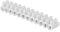 Morsettiere elettriche | Barriere di collegamento elettrico del terminale | Connettore rapido terminale di serraggio per cavo elettrico | Barette 2,5mm ² | Bianco Bulk | 704100 Debflex