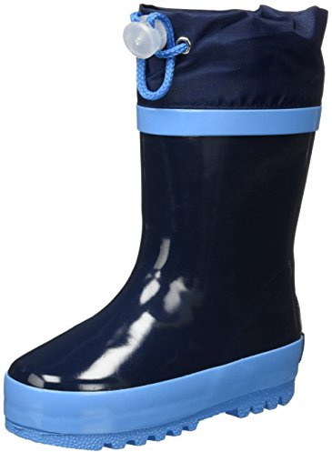 Playshoes Stivali Imbottiti In Gomma, Unisex - Bambini e ragazzi, Blu Scuro, 24/25 EU