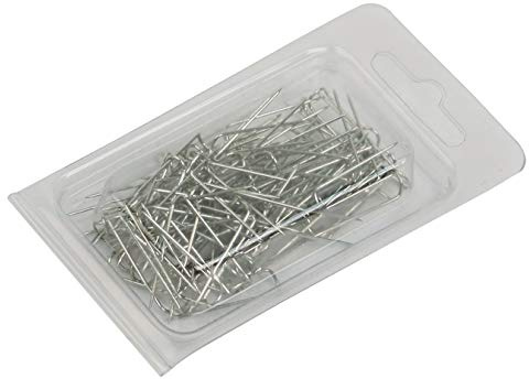 888 Display USA® 100 Silver U-Pins Jewelry Display Chain Pad Showcase
