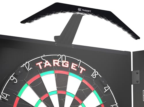 Target Darts Arc Dartboard Cabinet Lighting System | Easy To Set Up Bright LED Dartboard Light Securely Fits Above All Dart Board Cabinets | Professional Darts Accessories