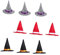 Vaguelly 9 Stücke Halloween Rotwein Flasche Hüte Hut Flasche Dekors Party Supplies