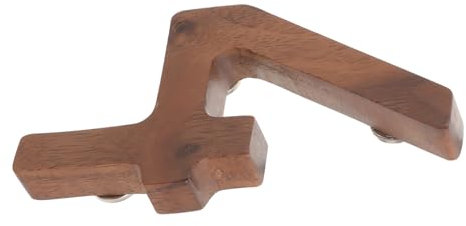 HOMSFOU Large House Number Plaque Contemporary Design Easy Installation Sturdy Walnut Material for Mailbox and Exterior Use and Legible Oversized Address Number