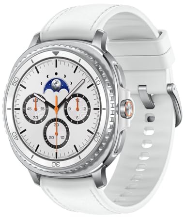 Samsung Galaxy Watch8 Classic - 46 mm - intelligente Uhr mit Hybridband - Hybrid-Eco-Leder - Bandgr??...[Italienische, ungarische, polnische, rumänische, österreichische und schweizerische Versionen]
