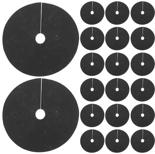 MAGICLULU Protector de Césped y Árboles 40 Piezas, Tela Antihierba No Tejida Alta Transpirabilidad, Anillos para Control de Malezas en Huertos y Jardines