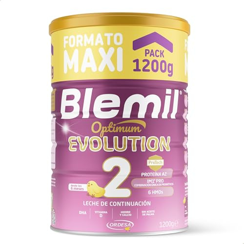 Blemil 2 Optimum Evolution | 1200g | Leche de Continuación en polvo para Bebé Desde los 6 Meses - Formato Ahorro