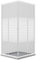 Idralite Cabine de Douche Blanche Carré 90x90 CM H185 Verre Sérigraphié Mod. Blanc
