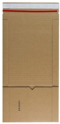 Pack of 25 CD Size Brown Book Wrap B Flute (147 x 126 x 55mm)