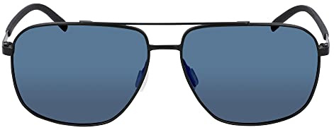 Columbia Men's Sunglasses C115SP MIST TRAIL - Matte Black/Blue Mirror Lens with Dark Blue Mirror Lens