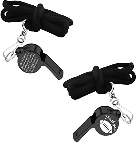 AKTAP Rugby Coach Whistles Rugby Coach Gift Behind Every Fearless Player is A Fearless Coach Whistles with Lanyard (Rugby Coach Whistles)