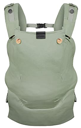 Babymoov Babytrage Moov & Boost Sage green - ergonomisch, für Babys und Kleinkinder, bis 20 kg