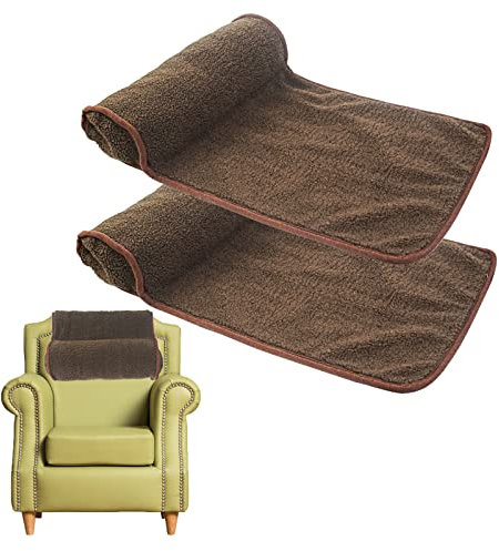 Xikangshun Nackenkissen für Liegestuhl und Sofa, 55 × 35 cm, hängende Liege, Nacken- und Kopfkissen, große Nackenrolle, Reisekissen für Auto/Outdoor-Stuhl und Sofa (Braun, 2 Stück)