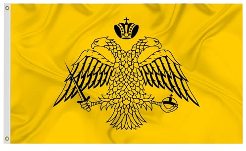 Flagge, 90 x 150 cm (ohne Fahnenmast), große FT-Flagge, zugeschrieben dem Byzantinischen Reich, Banner, römisches Byzanz, Latein