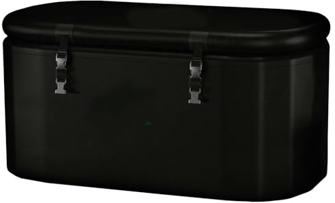Ice Bath Tub Cold Plunge Tub for Athletes-Portable Freestanding Bathtub for Recovery and Cold Water Therapy, Portable Ice Barrel Bath with Cover Recovery Bucket Ice Baths (53X30X25)