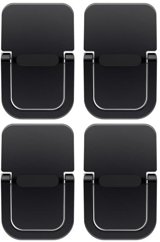 ZEACCT 4 Pezzi Rialzo per Tastiera Portatile, Supporto per Mini Laptop Autoadesivo,Supporto per Computer Regolabile Invisibile per Scrivania da Ufficio, Gambe per Laptop (Nero)