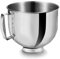 QumCafely Edelstahl-Schüssel für KitchenAid-Standmixer, Ersatzschüssel, kompatibel mit KitchenAid Standmixern