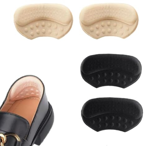 2 Pairs Heel Grips for Shoes Anti-Slip Back of Heel Cushion Inserts Heel Grips Pads Loose Shoes Women Men Sneakers High Heels Sneakers Leather Shoes Heel Blister Protectors Gel Heel Liners