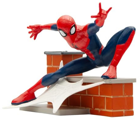 Bullyland – Spider-Man aus dem Marvel Spider-Verse, perfekt als Spielzeug Figur, Dekoration und kleines Geschenk für Kinder ab 3 Jahren und Sammler, detailgetreue 7 cm Sammelfigur für Kidults 11334