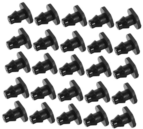 VINTORKY 200 Tapones De Riego Por Goteo Para Plantas Para De Riego Tapones Para Tubos Tapones Para Riego Tapones Para Orificios De Jardín Abs Color Negro