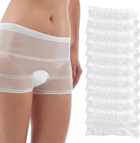 LAKPYN 10 PCS bragas postparto algodon Mum to Be Bragas de hospita Bragas de Red Postparto, Bragas de Red Postparto Lavables Cómodas Bragas de Maternidad Absorbentes para tu Postpart