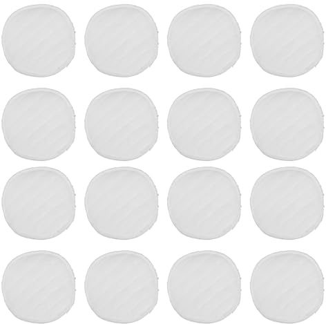 CONGARTENO Coppette Assorbilatte Riutilizzabili 20 Pezzi in Cotone Bianco per Allattamento Perdite Assorbilatte Traspiranti per Madri Postpartum Uso Giorno e Notte