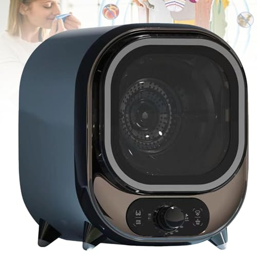 Mini Secadora De Ropa Eléctrica Portátil, Carga Frontal, Compacta Con Tina De Acero Inoxidable, 450 W, Para Apartamento, Secadora De Condensación Con Centrifugado Y Capacidad(Electroplated blue)