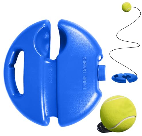 linseyCove Tennis Ball Training Baseboard, 2026 New Tennis rebounder with Weighted Base, Portable Tennis Trainer for Home use,Multifunctional Tennis Solo Practice kit for Backyard (B)