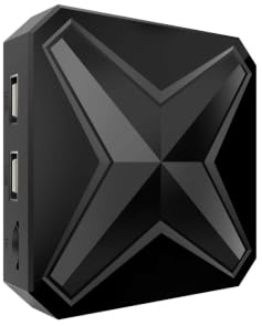 XUMIUZIY Android Television Box, Dispositivo de Transmisión UHD 8K con Control Remoto, CPU Quad Core A53, 2GB +16GB, WiFi 2.4G/5.8G, Bluetooth 5.4, Caja de Televisión Inteligente (8K)