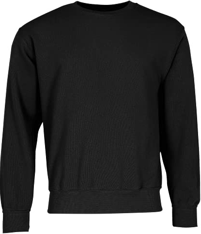 Fruit of the Loom – klassisk tröja Set-in Sweat, svart, M