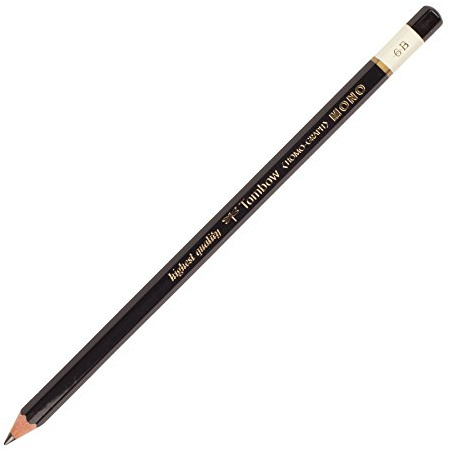 Tombow 51503 MONO Drawing Pencil, 6B, Graphite 12-Pack