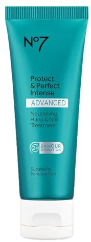 No7 Protect & Perfect Intense Advanced Nourishing Hand & Nail Cream, 75 ml