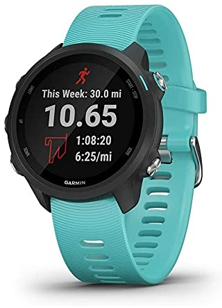 Garmin Forerunner 245 Music, Smartwatch GPS da corsa con musica e dinamica avanzata, colore: acqua