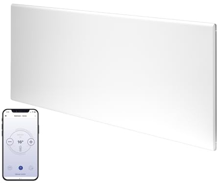 Adax Neo Wifi Electric Panel Heater/Convector Radiator With Timer, Thermostat, Voice Control, Splash Proof, Wall Mounted (White, 2000W)