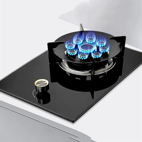 Fornello A Gas Da Incasso Singolo Da 33 Cm, Bruciatore Wok Con Anello Di Fuoco A 9 Camere Da 5,2 KW Con Protezione Antincendio, Protezione Fiamma Anti-fuga Di Gas, Kit GPL/gas Naturale ( Size : LPG )