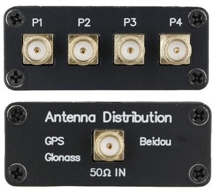 GPS Beidou 1 a 4 Splitter di Segnale Divisore di Potenza per Antenna di Navigazione Distribuzione 1.4-1.6 GHz Gamma di Frequenza SMA Connettori Femmina Bassa Perdita di Inserzione < 6.6 dB Alto