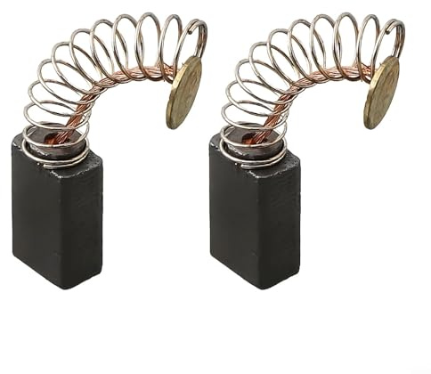 Carbon Brushes for Electric Motors – 2-Pack Replacement Set, 13 mm x 8 mm x 5 mm, Compatible with Power Tools, Angle Grinders, Drills, Circular Saws, and Fan