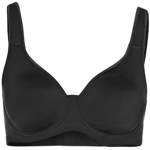 Sassa Damen BH Bügel doppelt vorgeformt, Einfarbig, Gr. 95C, Schwarz