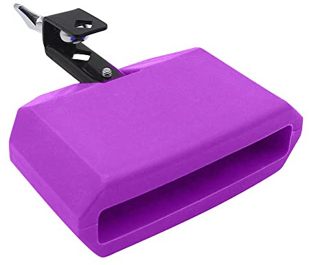 TUOREN 13 cm syltblock musikaliskt slagverk instrument plast latinskt trumma instrument (lila)