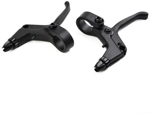 Sileduove CNC Brake Lever, 2-Finger Lever Brake Lever Bicycle Mechanical Disc Bicycle Parts Children's Bicycle (Black)