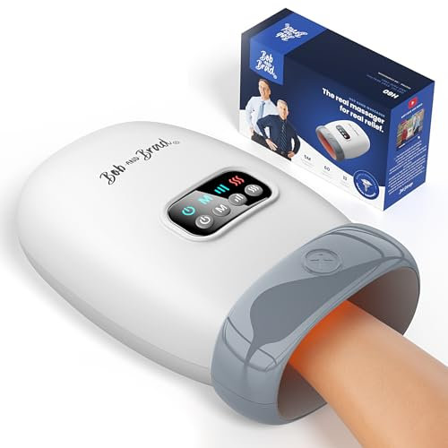 BOB AND BRAD H60 Handmassagegerät mit Wärme und Kompression, Elektrische Handmassage bei Arthritis & Karpaltunnelsyndrom, Massager Schmerzlinderung für Handgelenk & Finger, Geschenke für Damen Herren