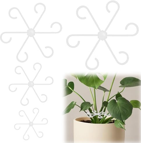 YALiya 4 Pièces Supports Tiges Plantes Grimpantes, Grimpantes Plantes d'Intérieur, Accessoires Croissance pour Plantes Grimpantes, Convient pour Soutenir Toutes Sortes de Plantes à Tiges Multiples