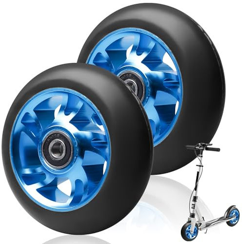 rueda para patinete Stunt, 2 unidades, de repuesto para scooter, 100 mm, con rodamientos ABEC-11, núcleo de aluminio, compatibles con la mayoría de scooters de acrobacias y