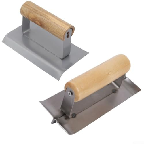 Paleta de esquina de 90 grados para cemento, herramienta de esquina interna y externa con borde medio redondeado y ranura deslizante, acero inoxidable y acero galvanizado con