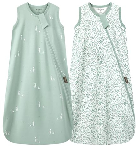 Mosebears Gigoteuse d'été 0.5 TOG - Coton Ultra-Doux pour Bébé,M(6-12 Mois)