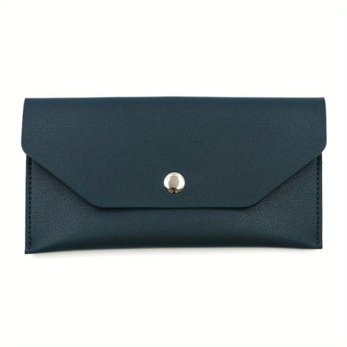 Generico Portafoglio in pelle, portacarte unisex, ultra sottile, resistente in PU, organizzatore impermeabile, custodia per denaro, busta per affari