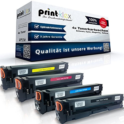 4x Print-Klex Toner kompatibel für HP Color LaserJet Pro M477fdw Pro M477fnw Pro M477Series Pro M377dw CF-410A CF-411A CF-412A CF-413A Schwrz Cyan Magenta Yellow Sparset KCMY - Print Quant