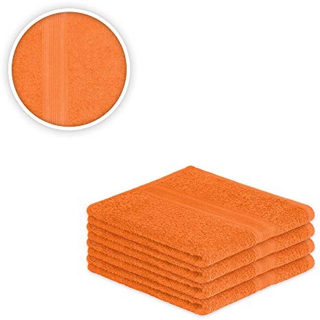 EXKLUSIV HEIMTEXTIL Handtuch Spar Set Baumwolle 500 g/m² Terrakotta 4 x Handtuch 50 x 100 cm